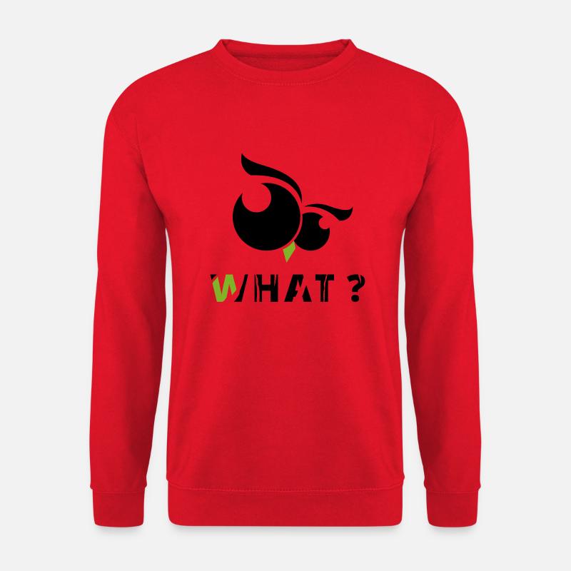 GOWILD Eule What? - Unisex Pullover - Rot