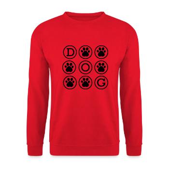 Hund Dog - Unisex Sweatshirt - red - Front - Alina (178cm) & Michal (187cm)