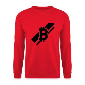Bitcoin Trading Crypto Stocks - Sweat-shirt Unisexe - rouge - Devant - Alina (178cm) & Michal (187cm)