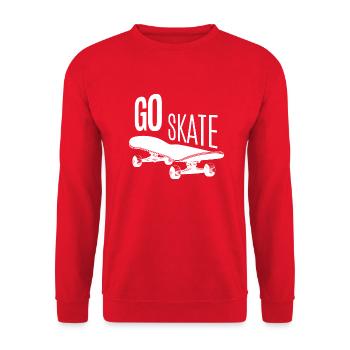 Skateboard SUP Surfing - Unisex Sweatshirt - red - Front - Alina (178cm) & Michal (187cm)