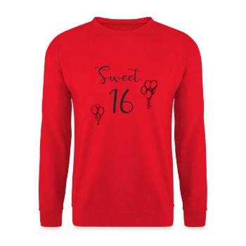 16 - Unisex Pullover - Rot - Vorne - Alina (178cm) & Michal (187cm)