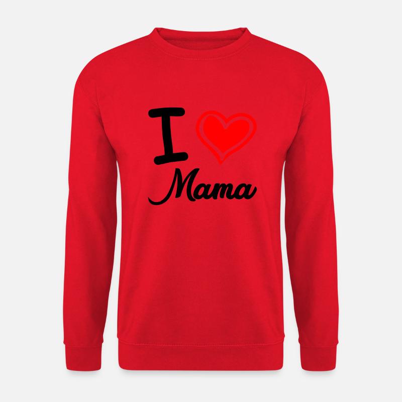 i love mama - Unisex Pullover - Rot