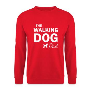 Dog Hund - Unisex Sweatshirt - red - Front - Alina (178cm) & Michal (187cm)