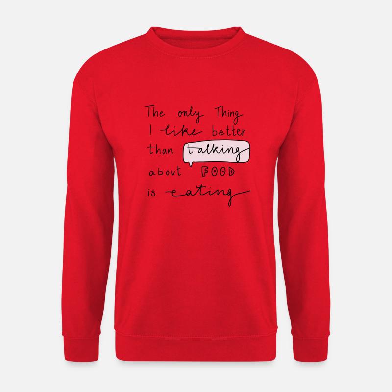 Food Talk - Unisex Pullover - Rot