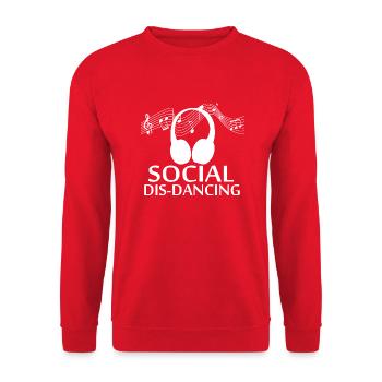 Dancing Dance Music - Unisex Pullover - Rot - Vorne - Alina (178cm) & Michal (187cm)