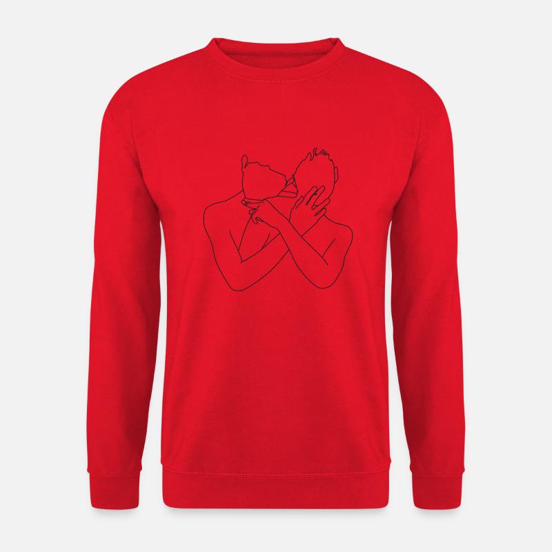 boys with cigs - Unisex Pullover - Rot