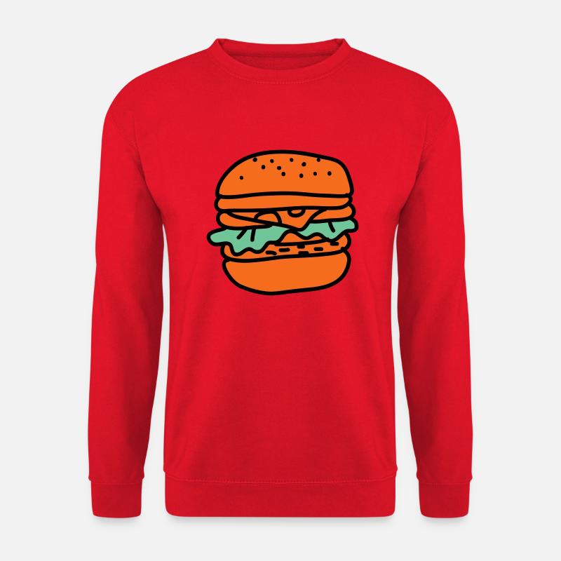 Burger - Unisex Pullover - Rot