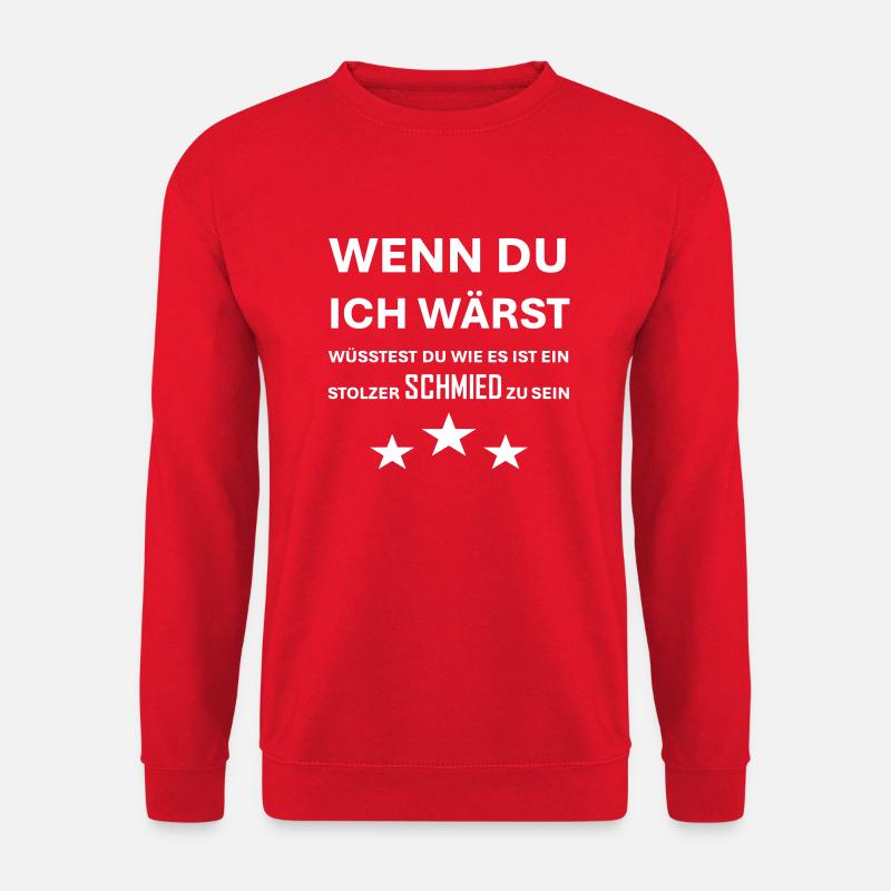 Stolzer Schmied - Unisex Pullover - Rot
