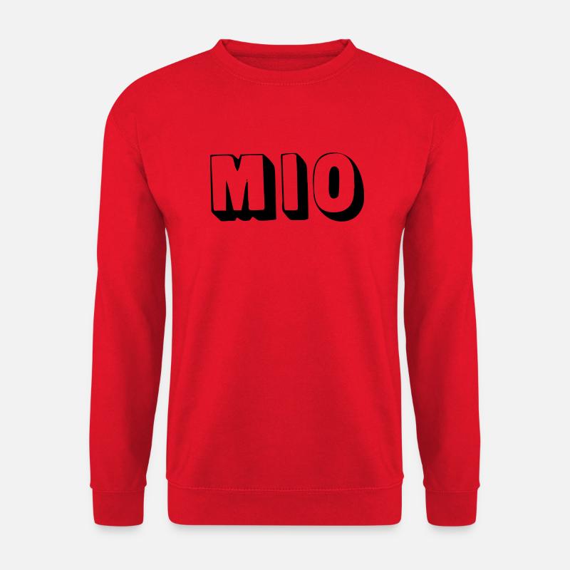 Nom - Mio - Sweat-shirt Unisexe - rouge