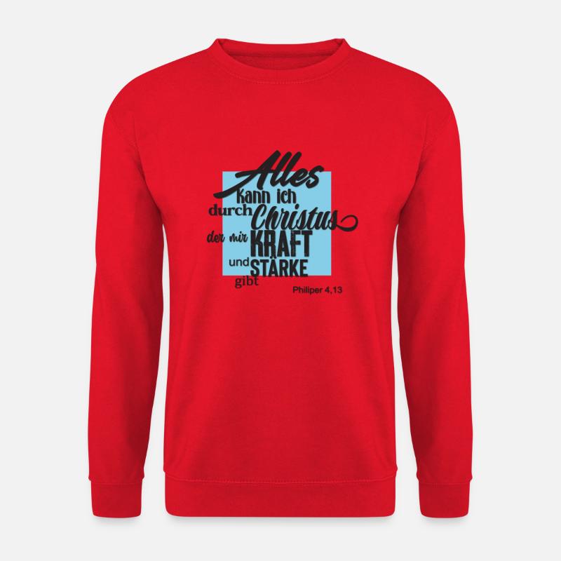 Ich kann alles - Unisex Pullover - Rot