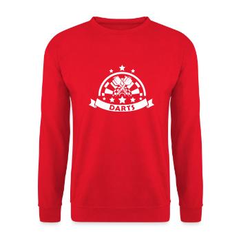 fléchettes - Sweat-shirt Unisexe - rouge - Devant - Alina (178cm) & Michal (187cm)