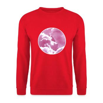 8E9A89CC 15CC 409A 99DD 26B41E0D4EF6 - Unisex Pullover - Rot - Vorne - Alina (178cm) & Michal (187cm)