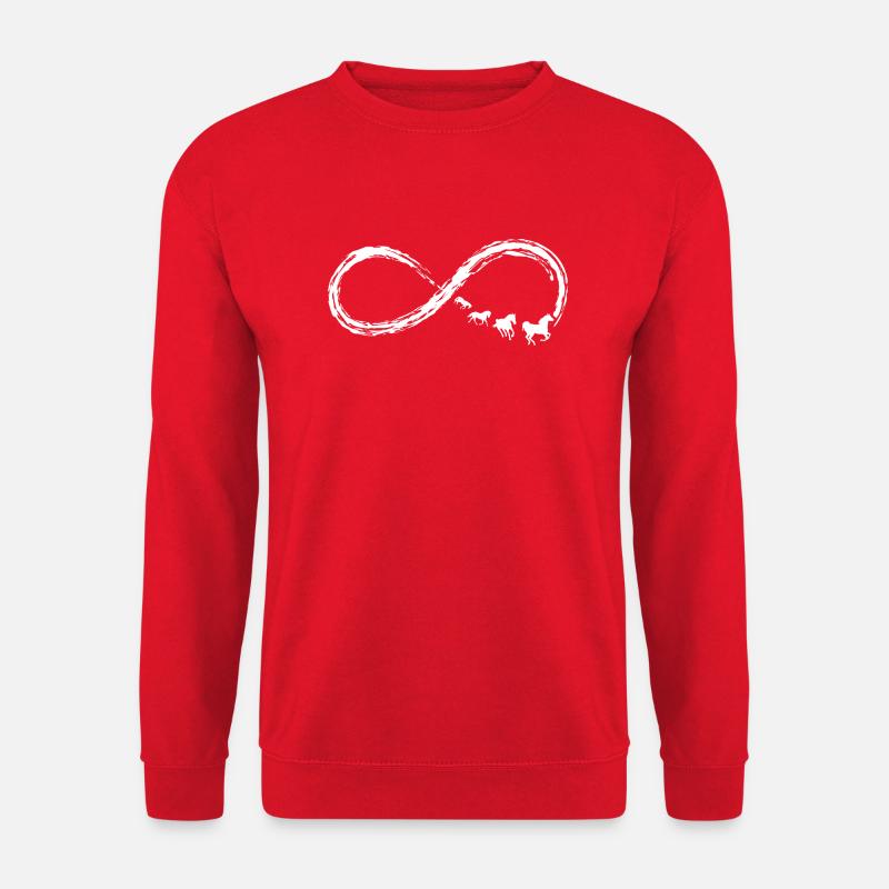 Pferd Liebe unendlich - Unisex Pullover - Rot