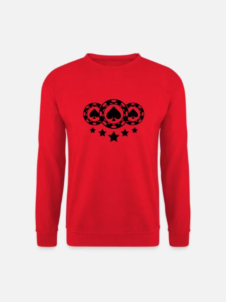 poker_chips_design - Unisex Pullover - Rot