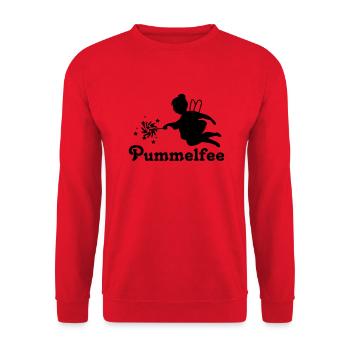 elfe_fee_pummelfee - Unisex Pullover - Rot - Vorne - Alina (178cm) & Michal (187cm)