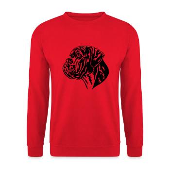 586 Boxer - Unisex Sweatshirt - red - Front - Alina (178cm) & Michal (187cm)