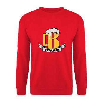 B vitamin - Unisex Pullover - Rot - Vorne - Alina (178cm) & Michal (187cm)
