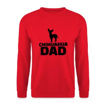 Chihuahua - Unisex Pullover - Rot - Vorne - Alina (178cm) & Michal (187cm)