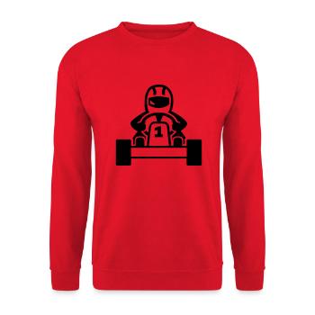 Kart - Sweat-shirt Unisexe - rouge - Devant - Alina (178cm) & Michal (187cm)