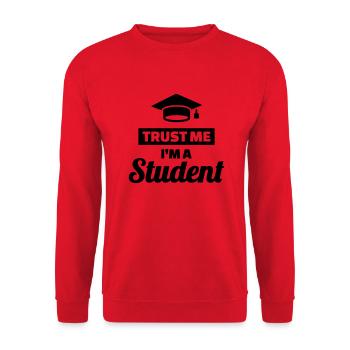 Student - Sweat-shirt Unisexe - rouge - Devant - Alina (178cm) & Michal (187cm)