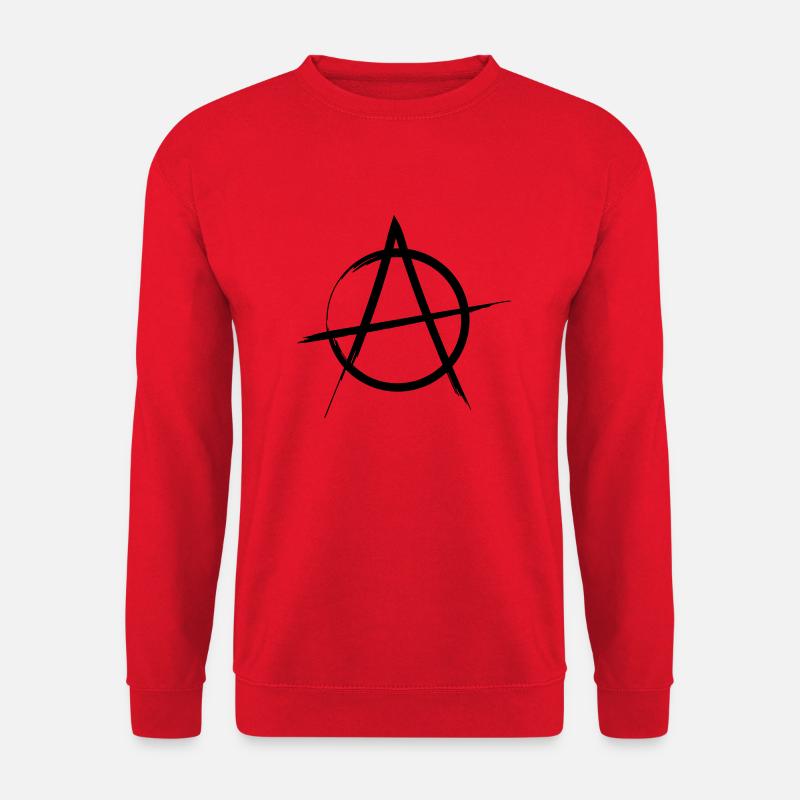 Anarchy logo design - Unisex Sweatshirt - red