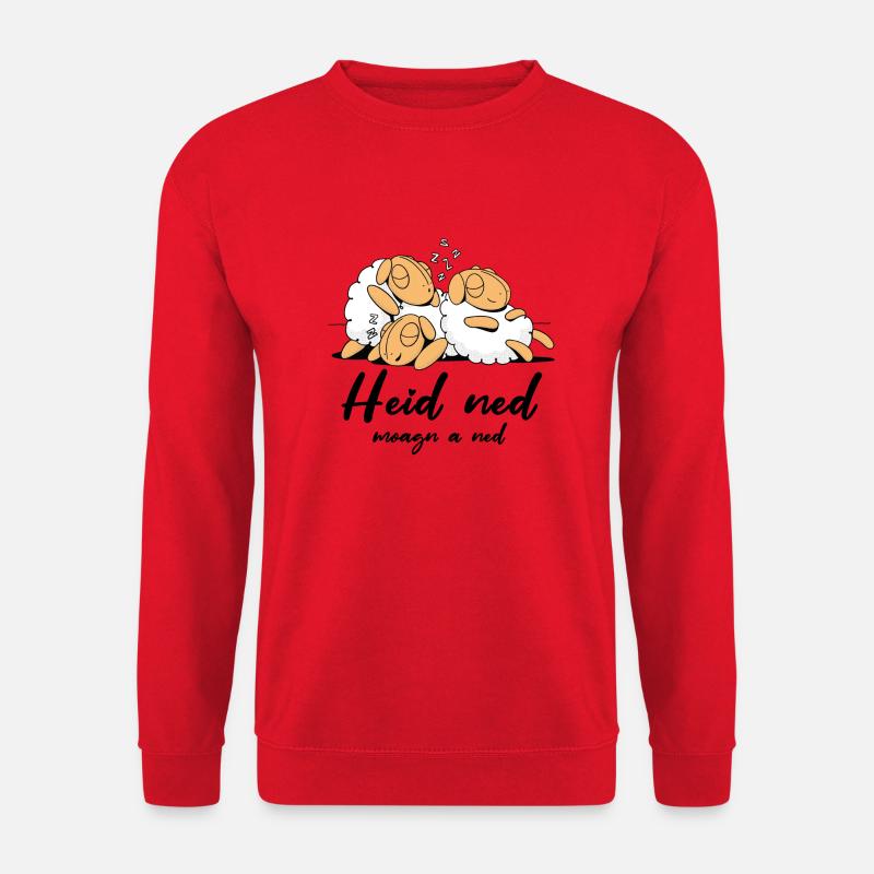 heid ned moang a ned - Unisex Pullover - Rot