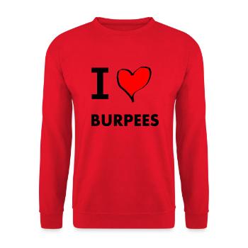 burpees amour - Sweat-shirt Unisexe - rouge - Devant - Alina (178cm) & Michal (187cm)