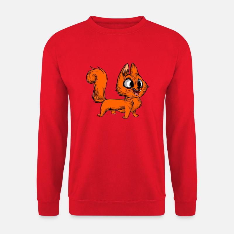 Lustige Katzen 18 - Unisex Pullover - Rot