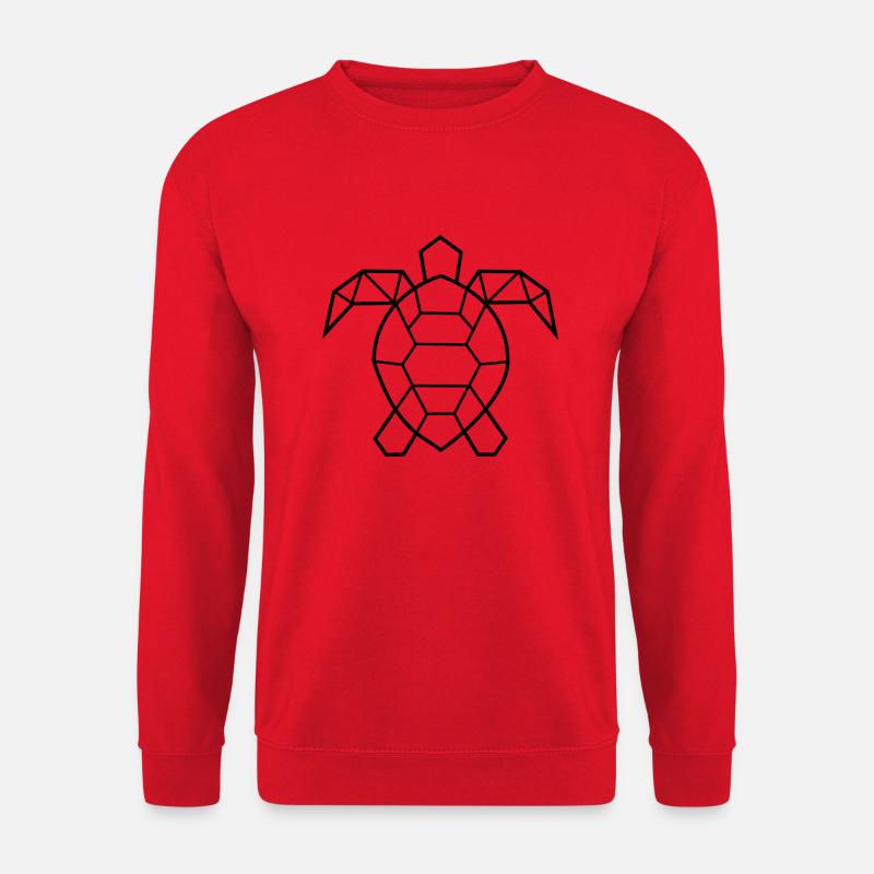 Turtle geometric - Unisex Sweatshirt - red