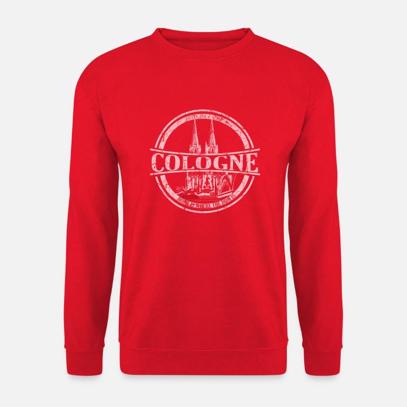 COLOGNE - HOME IS WHERE THE DOM IS - Unisex Pullover - Rot