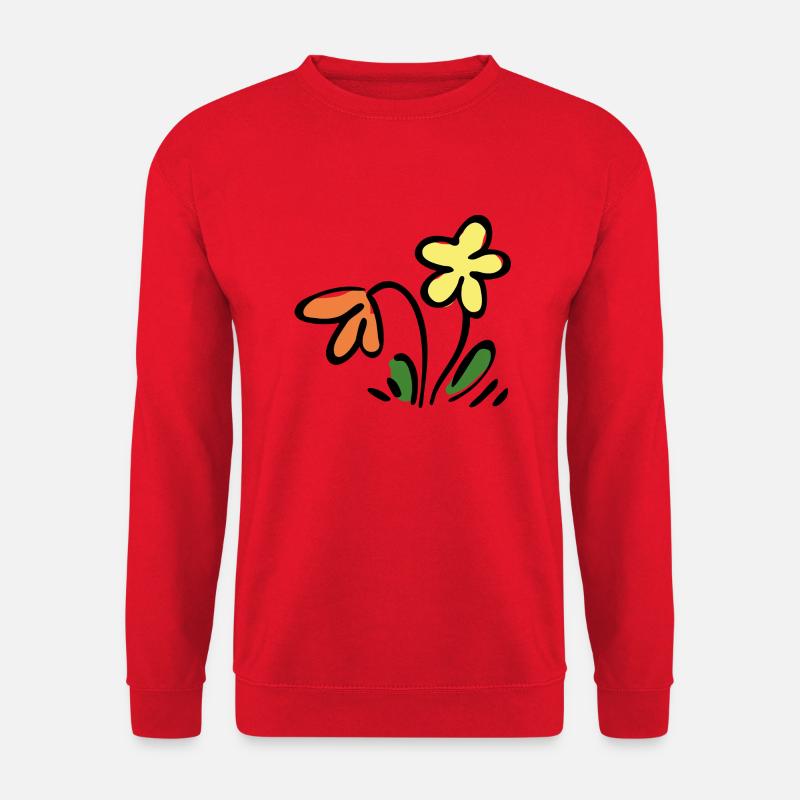 Blumen - Unisex Pullover - Rot