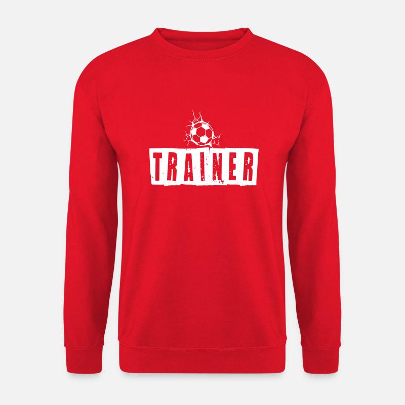 Trainer Fußball Fußballtrainer - Unisex Pullover - Rot