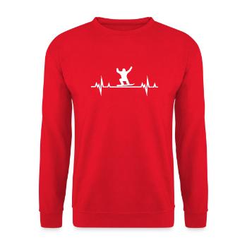 Snowboard Snowboarder - Sweat-shirt Unisexe - rouge - Devant - Alina (178cm) & Michal (187cm)