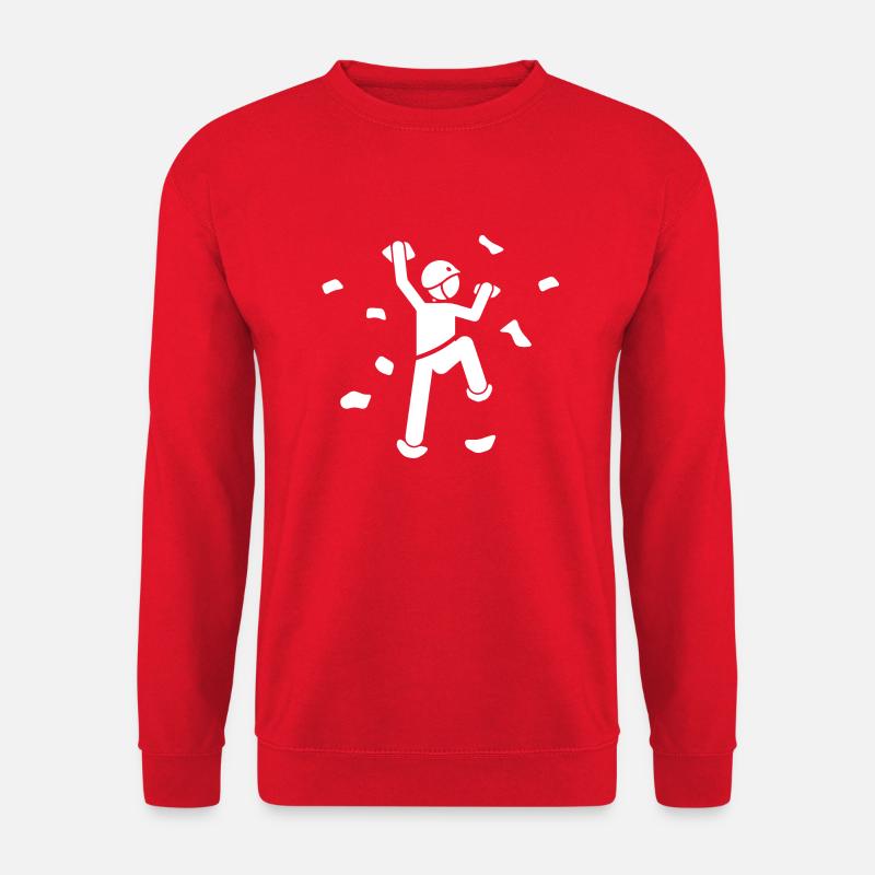 Bouldering Climbing Climbing - Unisex Sweatshirt - red