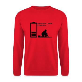 Couches de parquet Couches de sol Couches de sol Couches de tapis - Sweat-shirt Unisexe - rouge - Devant - Alina (178cm) & Michal (187cm)