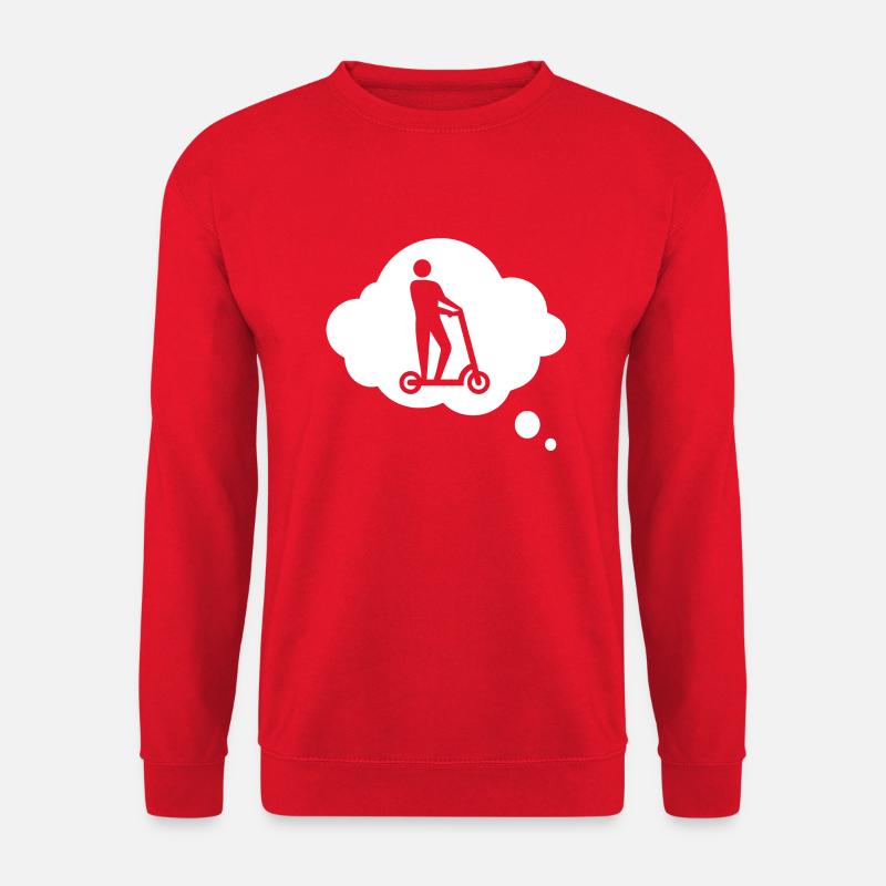 E-Scooter E-Roller Scooter - Unisex Sweatshirt - red