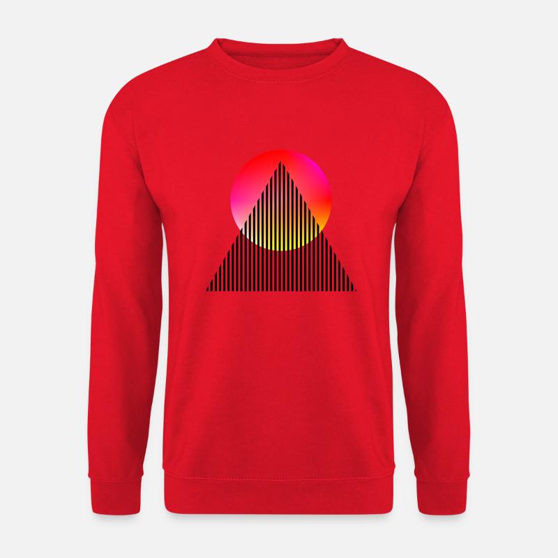 Triangle - Unisex Sweatshirt - red