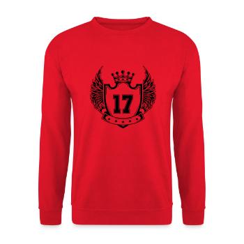 Coat of arms 17 - Unisex Sweatshirt - red - Front - Alina (178cm) & Michal (187cm)