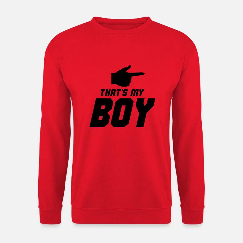 C’est mon garçon 001 - Sweat-shirt Unisexe - rouge