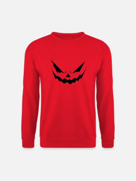 Spooky Pumpkin Silhouette - Unisex Sweatshirt - red