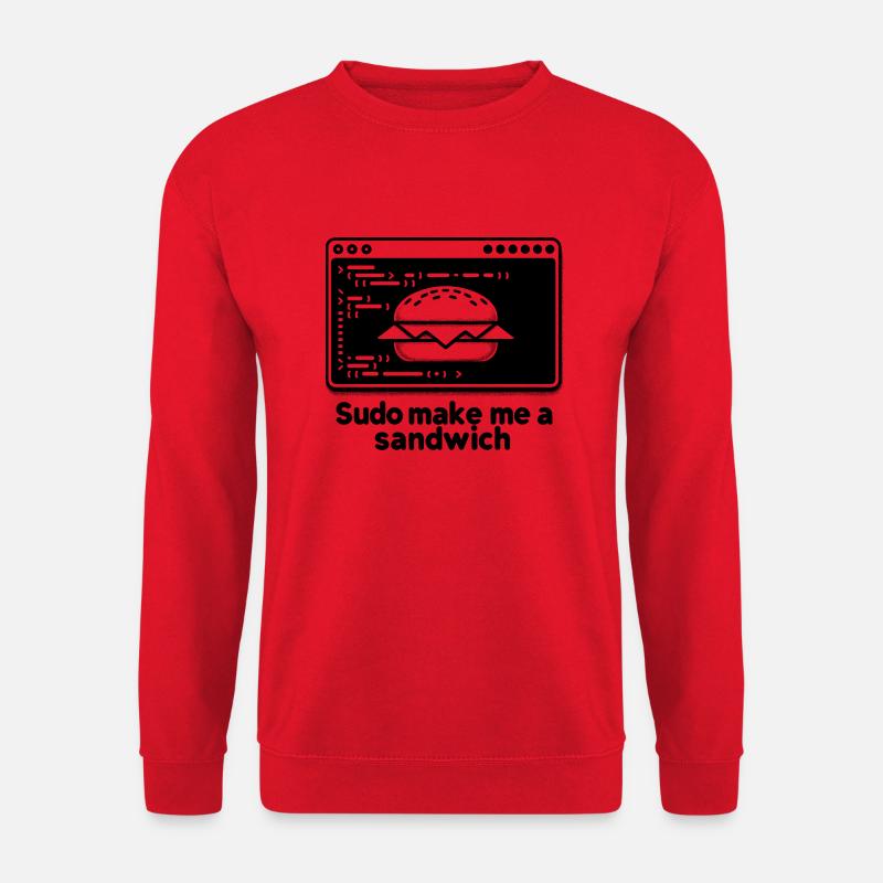 Sudo Make Me a Sandwich - Unisex Sweatshirt - red