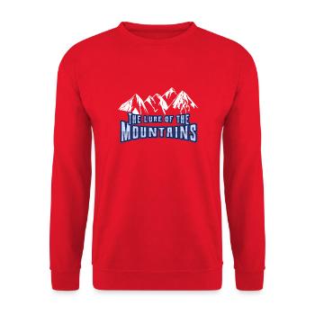 The Lure of the Mountains 2 - Unisex Sweatshirt - red - Front - Alina (178cm) & Michal (187cm)