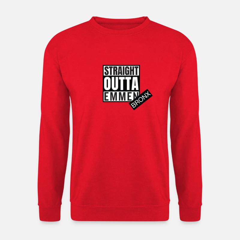 Straight Outta Emmen Bronx - Unisex Pullover - Rot