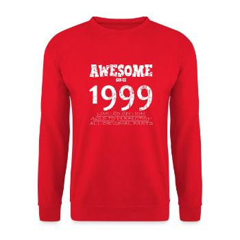 1999 - Legendary 25th Anniversary - Unisex Sweatshirt - red - Front - Alina (178cm) & Michal (187cm)