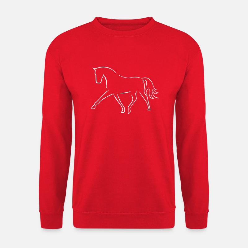 Dressurpferd - Unisex Pullover - Rot