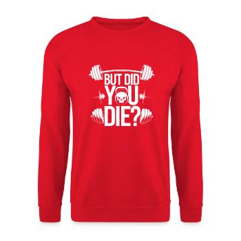 Pour les mordus de fitness qui ont le sens de l’amusement - Sweat-shirt Unisexe - rouge - Devant - Alina (178cm) & Michal (187cm)