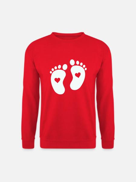 babyfüße - Unisex Pullover - Rot