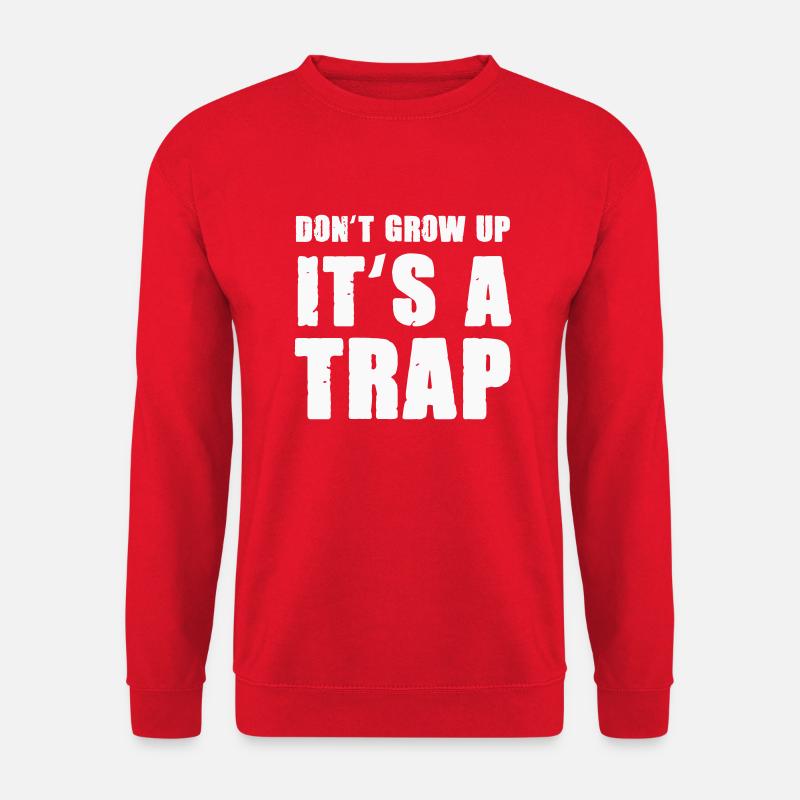 dont grow up - Unisex Pullover - Rot