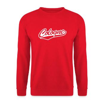 Chemise classique Cologne, Look rétro Cologne, Cologne - Sweat-shirt Unisexe - rouge - Devant - Alina (178cm) & Michal (187cm)