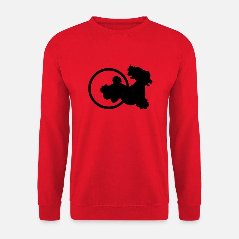Agility Reifen Pudel - Unisex Pullover - Rot